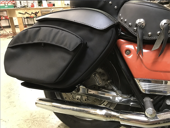 LEATHER PROS, V3 Retro Series Saddle Bags | BANZAI TOUR