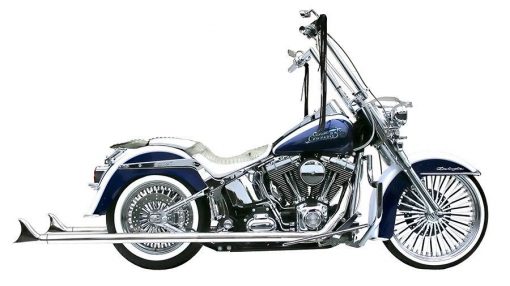 SAMSON Cholo Fishtails for Softail - Image 3